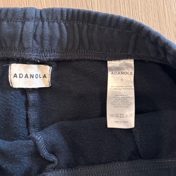 Adanola Varsity Loose Navy Joggers with White Stripes - Picture 3 of 4